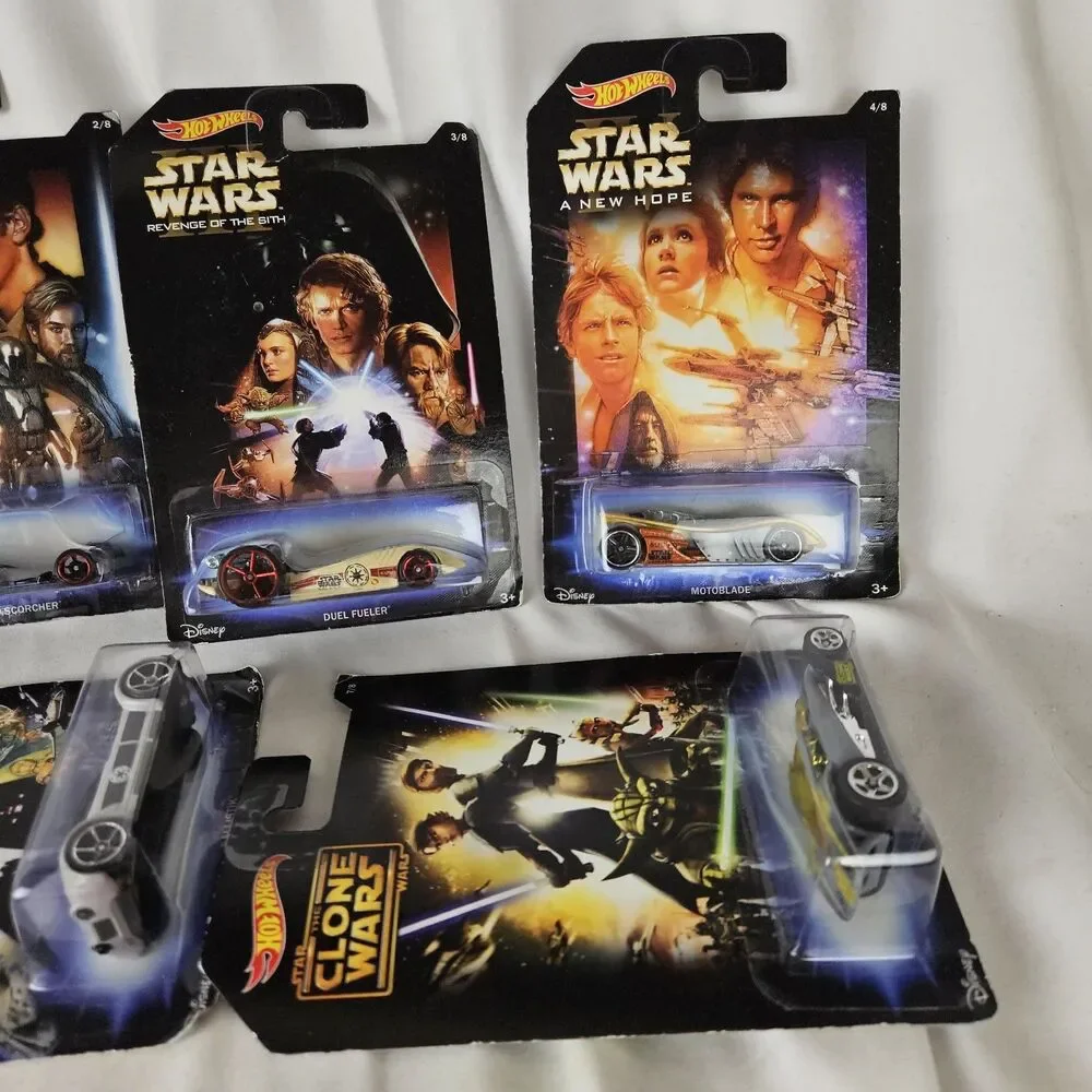 Hot Wheels Walmart Exclusive Star Wars Cars Complete Set Of 8